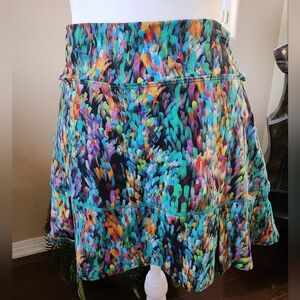 Dona Jo Skort, Serene, Size M (1.5) Multi Color